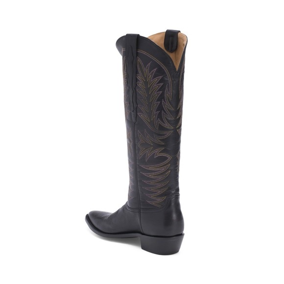 Lucchese Knee High Sorrel Women's Leather Cowgirl Cowboy Boots Size 8 - Picture 2 of 6